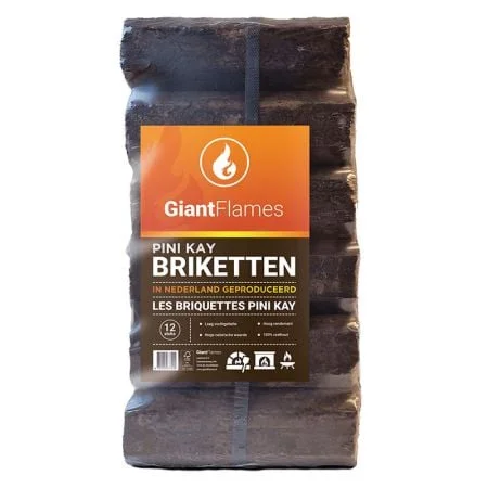 Pini Kay briketten pallet 96 zakken x 10kg (960kg) - Afbeelding 2